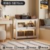 Vitrina para Bolsos con Cerradura e Iluminación Gabinete Acrílico Transparente Tres Lados Adornos Cosméticos Joyería Gabinete de Almacenamiento con Puerta abatible
