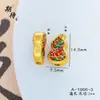 Esperando k oro plateado en cobre gota de aceite transferencia auspicioso calabaza arena dorada accesorios tai chi Ji calabaza pulsera joyería accesorios diy