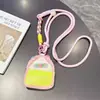 Cor nova, porta-moedas de três fios, cordão para celular, alça longa, bolsa transversal, adequada para homens e mulheres, alça para caminhada ao ar livre e corrente para pendurar alto-falante