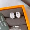 Elegancia Cristalina Aretes de Botón Ovalados con Circonita Brillante Exquisita Cadena para Clavícula a la Moda Joyería de Estilo Versátil y Genial para Mujeres