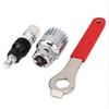 Conjunto de ferramentas para reparo de bicicletas, cortador de corrente para reparo de bicicletas, clipe de reparo, eixo central do volante, chave de desmontagem, acessórios