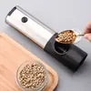 Moedor de Pimenta Elétrico, Frasco de Moagem Automática para Pimenta e Sal Marinho em Pó, Moedor de Pimenta Doméstico, Moedor de Pimenta do Reino Doméstico