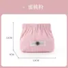 Bolsa de Almacenamiento Portátil de Pana, Bolsa Plegada de Gran Capacidad para Labiales, Bolso de Mano Sencillo para Salidas, Bolsa de Almacenamiento para Maquillaje