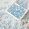 Acrílico Electroplateado Agrietado Agujero Vertical Forma de Corazón Perlas Sueltas Hecho a Mano DIY Pulsera Collar Materiales Accesorios de Joyería Perlas