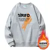 Suéter de algodón para hombre Otoño e Invierno suelto con forro polar engrosado pullover Joven Estudiante cuello redondo todo partido camisa básica moda