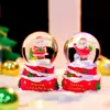 Bola de cristal pequeña de Navidad con luces, mini regalo de Navidad, regalo para niños, decoración al por mayor, nuevo producto transfronterizo