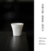 Taza de Té de Porcelana Blanca Dehua Hecha de Porcelana de Jade Negro Tinta, Adecuada para Té Kung Fu, Taza Individual para Uso en Casa, Taza de Té de Cerámica Personalizable