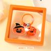 Llavero creativo de doble cara con etiqueta de Halloween, bonitos adornos para bolso, cadena de coche para pareja, pequeños regalos al por mayor