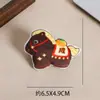 Cute cotton-filled cartoon print brooch accessories, clothing fabric accessories, children's clothing, bags, hats, souvenirs, canvas bags