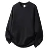 Sudadera para hombre para primavera y otoño 2026, marca de tendencia estilo americano nuevo, delgada, cuello redondo, sin capucha, corte holgado, top versátil de manga larga para hombre