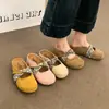 Meias-pantufas Fechadas de Couro Macio com Elevação para Mulheres, Novo Estilo Birkenstock Verão 2026, Tamancos Slip-On Super Populares, Versão Coreana