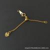 Corrente de Cauda Ajustável em Prata Esterlina 925 Corrente de Extensão Cruzada para Puxar Corrente de Elo Espiral para Pulseira de Pérolas e Colar DIY
