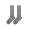 Nuevos Calcetines de Otoño Grises Sin Hueso de Canalé para Mujer Simples Estilo Ins Japonés Estilo Universitario de Moda Calcetines Medios Calcetines JK