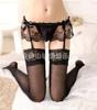Comercio Exterior Europeo y Americano Ropa Interior Femenina Sexy de Encaje Liguero Tentación Transparente Liguero Conjunto Divertido 6002