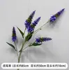 Flores Artificiales Moradas de Boda Elegante Boda Compromiso Banquete Montaje Techo del Salón de Bodas Decoración de Flores Artificiales Escenario Flores Guía de Camino