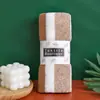 Toalha de Veludo Coral Atacado Pacote com Cinco Toalha Absorvente Listrada Espessa Criptografada Toalha de Rosto Listrada Cor Presente Bem-Estar