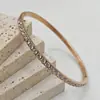 Pulseira de Gipsófila em Aço Titânio para Mulheres Atacado Processo de Cravação de Diamante de Precisão CNC Joias Simples de Luxo Leve Fornecimento Direto da Fábrica