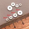Cor dourada 18k beads espaçadores de roda redondos que não desbotam material para pulseira de miçangas DIY, contas para colar, acessórios de joias