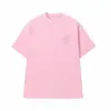Versión Alta CH Kro Marca Trendy Transfronteriza Genuino Mismo Estilo Parche Bordado Sánscrito Cruzado Camiseta de Manga Corta para Pareja