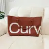 Cross2026 Nueva Moda Elegante Gran Capacidad Casual Diaria Simple Estilo Coreano Bolso de Mano Tote de un Solo Hombro Letra