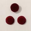 Vintage Velvet vinho vermelho corte redondo flocagem resina patch DIY cocar acessórios para cabelo grampo de cabelo acessórios material atacado