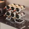 Estante de Almacenamiento para Gabinete de Vino, Decoración de Estante de Vino, Estante Invertido de Copas de Vino de Lujo de Gama Alta, Estante Inclinado para Vino, Estante para Copas, Almacenamiento de Botellas de Vino