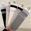 Calcetines de Verano para Mujer Nayean, Calcetines Grises de Algodón Sin Costuras de Caña Media, Primavera y Verano