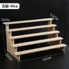 Estante de Exhibición de Madera Maciza Pura Estante de Almacenamiento de Escritorio Moderno Hecho a Mano Especial Caja Sorpresa Muñeca Planta Verde Suculenta Estante Escalera