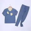 Traje cálido AB de terciopelo de doble cara para hombre, súper elástico, otoño e invierno, grueso, cuello redondo, ropa interior larga (long johns)