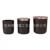 8090 Taza de Vela Aromática de Vidrio Negro Mate 88100 Taza 96110 Taza Estilo Regular