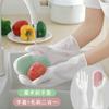 Cepillo Mágico Multifuncional Guantes de Lavado Doméstico Plástico Látex Impermeable Limpieza de Cocina Lavado Doméstico Lavado de Ropa Lavado de Vajilla para Mujeres