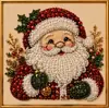 Kit DIY de Pintura de Diamante 5D de Natal da Amazon com Pérolas Papai Noel com Borda Impressa Decoração Feita à Mão