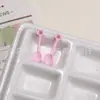 Popular Mini Brinquedo de Comida Artificial Estrela Colher Pingente Colorido Liga de Zinco Corrente de Celular DIY Pingente de Chaveiro Material