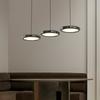 Lustre de Restaurante Moderno Simples Criativo Designer Nórdico OVNI Bar Placa Longa Três Cabeças Mesa de Jantar Lustre de Sala de Jantar