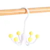 Gancho giratório de seis garras, design inspirado na dopamina, para uso doméstico, adequado para pendurar roupas, lingerie e acessórios; um gancho multifuncional para chapéus e bolsas