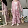 Ropa de abrigo de verano para niñas, estilo bebé, individual, de marca moderna, estilo chino, anti-botón, protección solar, tejido, ropa para aire acondicionado, cárdigan