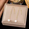 Pendientes de Borla de Acero de Titanio de Dongguan Transfronterizos con un Diseño Único Japonés y Coreano, Pendientes de Corazón Hueco de Amor para Mujer, Simples y Elegantes