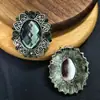 Novo Estilo Retrô Flor Antiga de Prata em Forma de Diamante Fecho Colar Pulseira Acessórios Headwear de Menina Retrô Acessórios de Brincos Reto