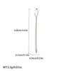 Passador de Linha de Plástico DIY Passador de Linha de Aço Inoxidável Passador de Linha Passador de Cordão de Cinto Elasticador
