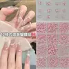 Decorações de Nail Art Laços Rosa Misto em Resina com 12 Compartimentos, Populares para Unhas Postiças 3D DIY, Exclusivamente para Vendas Transfronteiriças