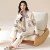Atacado de Pijamas para Mulheres, Lançamento Primavera e Outono 2025, Roupa de Casa de Manga Longa, Conjuntos Outono e Inverno, Transmissão ao Vivo para Microempreendedores