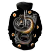 2025 Transfronterizo Nuevo Otoño e Invierno 3D Anime Dragon Ball Estampado Talla Grande Holgado Sudadera con Capucha Sudadera de Manga Larga Chaqueta