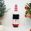 Novas capas de garrafa de vinho de Natal transfronteiriças para decoração, capas criativas de garrafa de vinho de mesa de Natal transfronteiriças, suprimentos para restaurantes