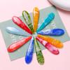 Accesorios para el cabello de color helado geométricos ovalados con forma de gota, frescos de verano, pinzas para el pelo de mujer, pinzas laterales, parche de resina