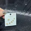 Pendientes de Tachuela de Moda Pendientes de Mariposa Nuevos Versátiles Súper Brillantes Circonita Aguja de Plata S925 Galvanizada Ecológica Ropa de Moda de Invierno
