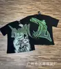 Comércio Exterior Atacado Moda Americana Emoção Mista Polvo Alienígena Strass Anjo Manga Curta Casal Estampa Total Camiseta