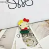 Joia de Flor de Laranjeira Doce e Divertida Acetato Colorido Pequeno Presilha Lateral Moda de Alto Padrão Presilha Lateral Versátil Presilha Bico de Pato Acessório de Cabelo