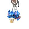 Llavero de Muñeco Stitch de Dibujos Animados Colgante Glotonería Pastel Llavero de Stitch Colgante de Bolso para Pareja de Silicona