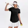 2026 Camiseta de Verano Versátil Transfronteriza Europea y Americana para Mujer Moda Estilo Casual Color Sólido Holgada Manga Corta En Stock Exportación