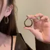 Pendientes Retro Marrones Maillard Populares para Mujer, Estilo Hong Kong, Lujo Accesible, Pendientes de Gama Alta, Pendientes del Mismo Estilo que las Celebridades de Internet